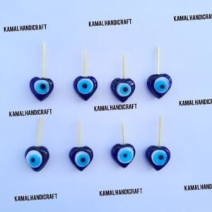 Double Side Heart Evil Eye