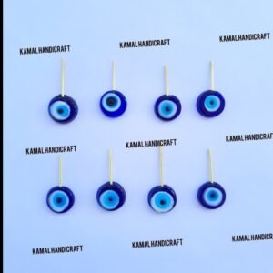 Single Side Flat Round Evil Eye