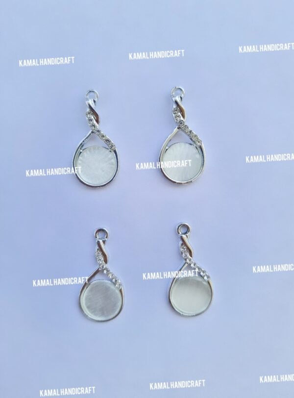 Twist Silver Metal Charm