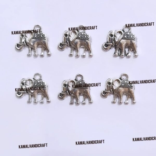 Elephant Metal Charm