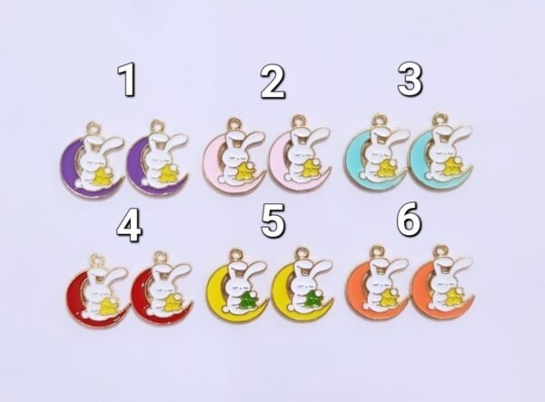 Moon Bunny Charm