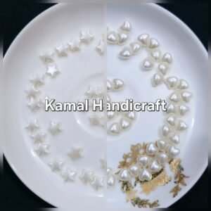 Pearl Heart & Star Bead
