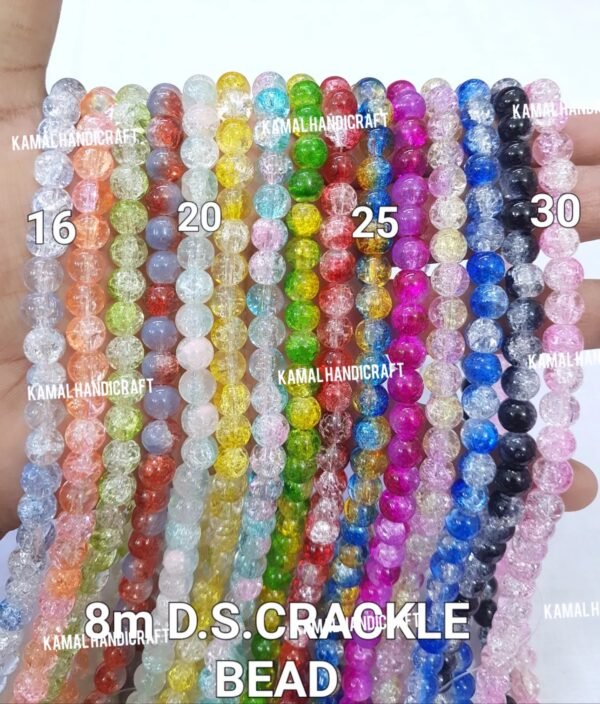 Double Shade Crackle Bead - Image 2