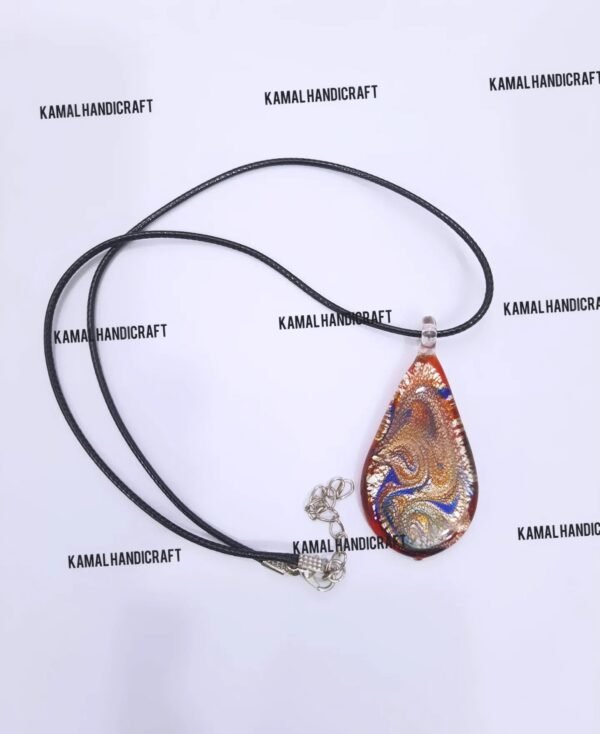 Colorful Tear Drop Pendant