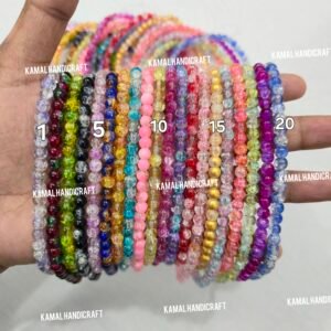6mm Double Shade Crackle Round