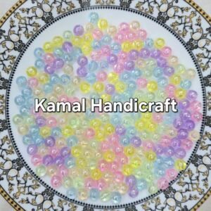8mm Trans Round Plastic Bead
