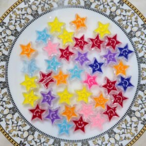 Smiley Star Plastic Bead