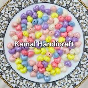 Glossy Heart Plastic Bead